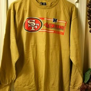 NFL gold long sleeve SF 49ers logo